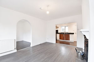 Open plan living room, dining room and kitchen - click for photo gallery